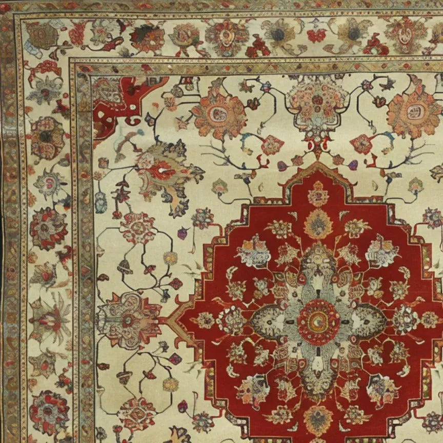 Timeless Petals Hand Knotted Area Rug