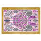 Tree of Life Pink Mustard Hand Tufted Wool Rug