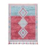 Tri Diamond Mosaic Moroccan Shag Rug