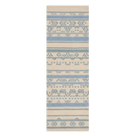 Tribal Bordered Stripe Hand Tufted Runner Rug 