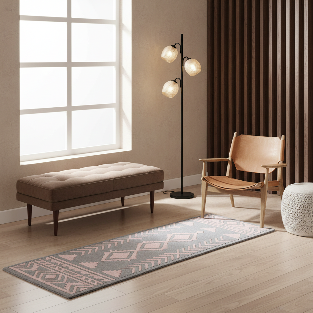 Tribal Stripe Hand Tufted Runner Rug