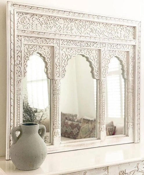 Triple Arch Jharokha Mirror