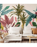 Tropical Banana Leaf Wall Mural