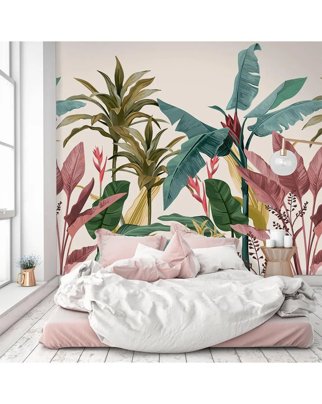 Tropical Banana Leaf Wall Mural