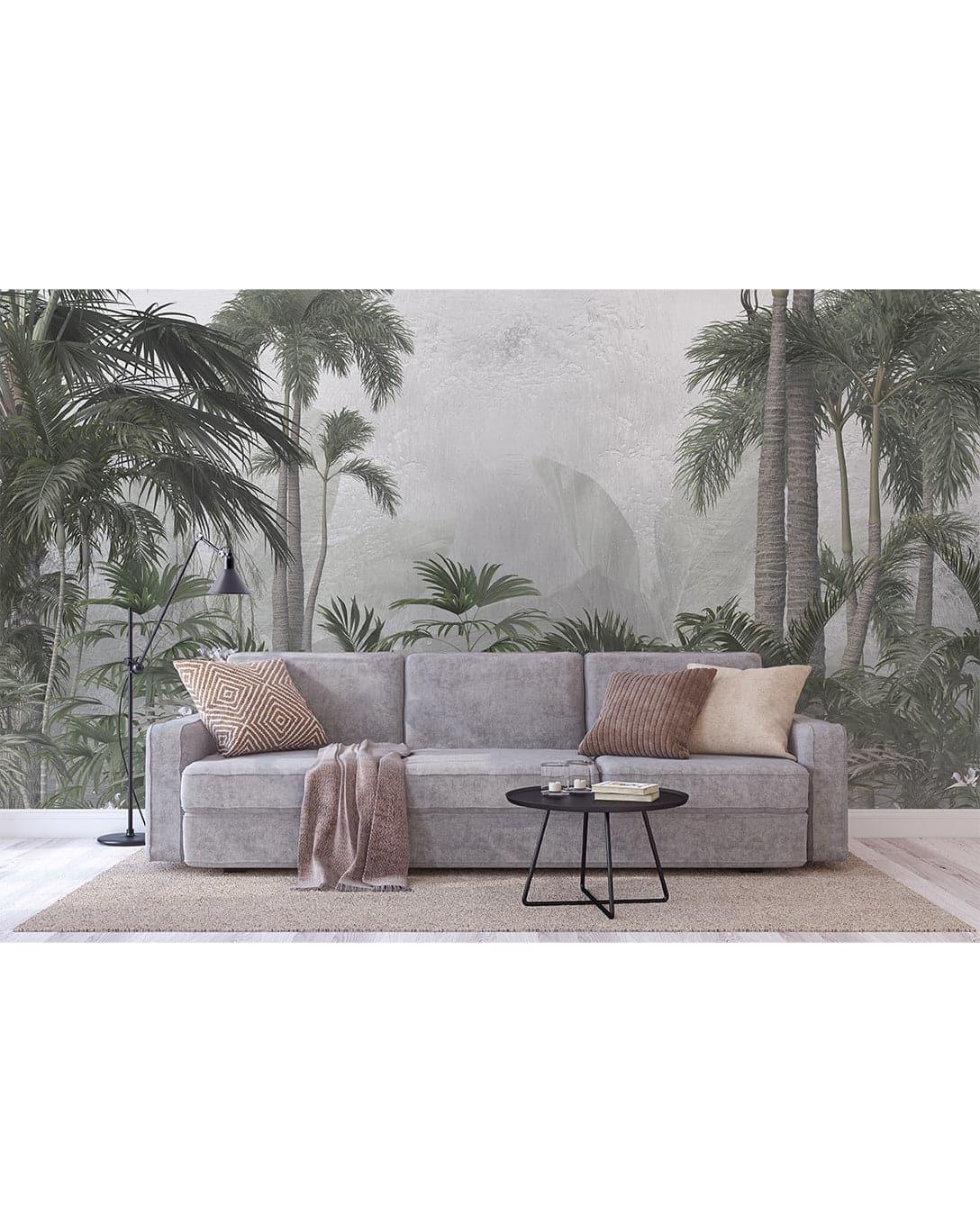 Tropical Exotic Palm Leaves Removable Wallpaper Mystic Jungle Tropical Self Adhesive Wall Mural Mystic Jungle Tropical Self Adhesive Wall Mural 