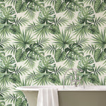 Tropical Exotic Palm Leaves Removable Wallpaper