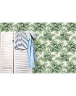 Tropical Exotic Palm Leaves Removable Wallpaper