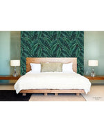 Tropical Jungle Monstera Palm Leaves Removable Wallpaper