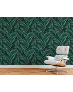 Tropical Jungle Monstera Palm Leaves Removable Wallpaper