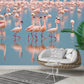 Tropical Pink Flamingos Wall Mural 