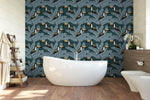 Tropical Toucan Palm Leaves Removable Wallpaper