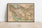 Persia Map Wall Print| 1902 Iran Map Poster Print