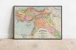 Turkey Map Wall Print| 1897 Turkey Map