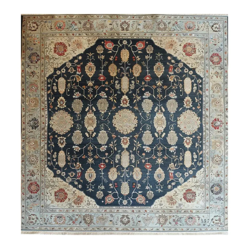 Turquoise Tradition Hand Knotted Area Rug