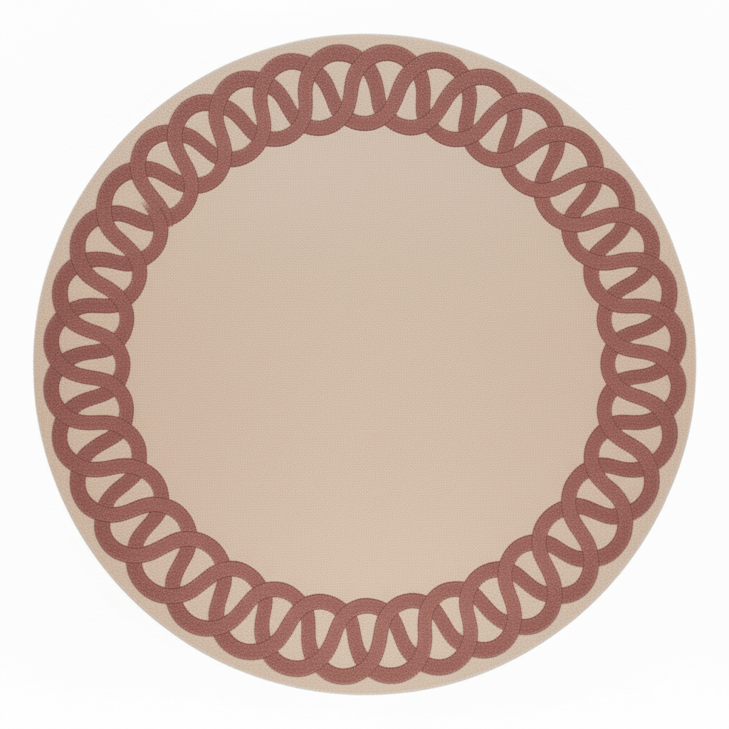 Twirl Knot Hand Tufted Round Rug - MAIA HOMES