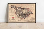 San Francisco Map Wall Print| Framed Map Wall Decor