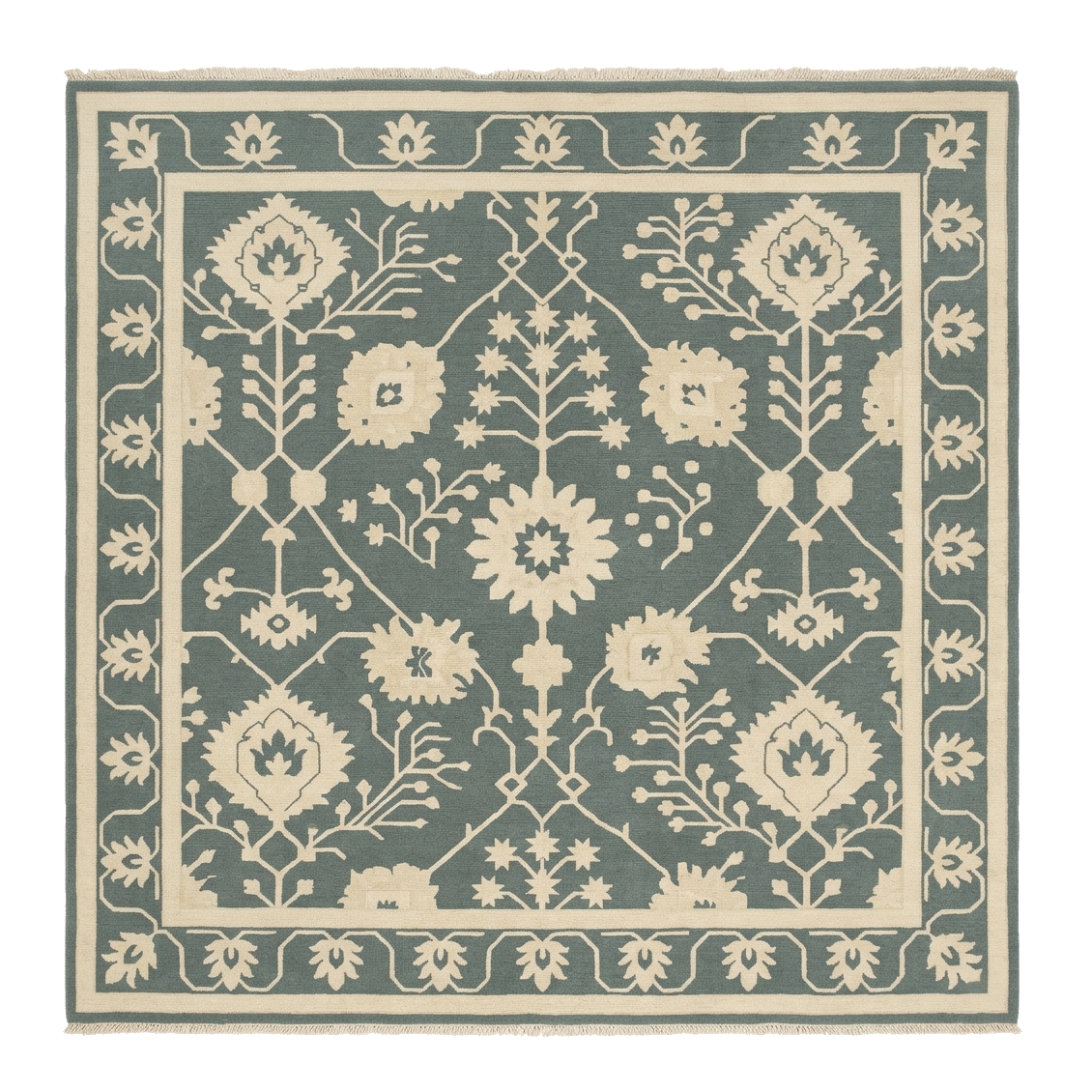 Verdant Flourish Hand Knotted Rug