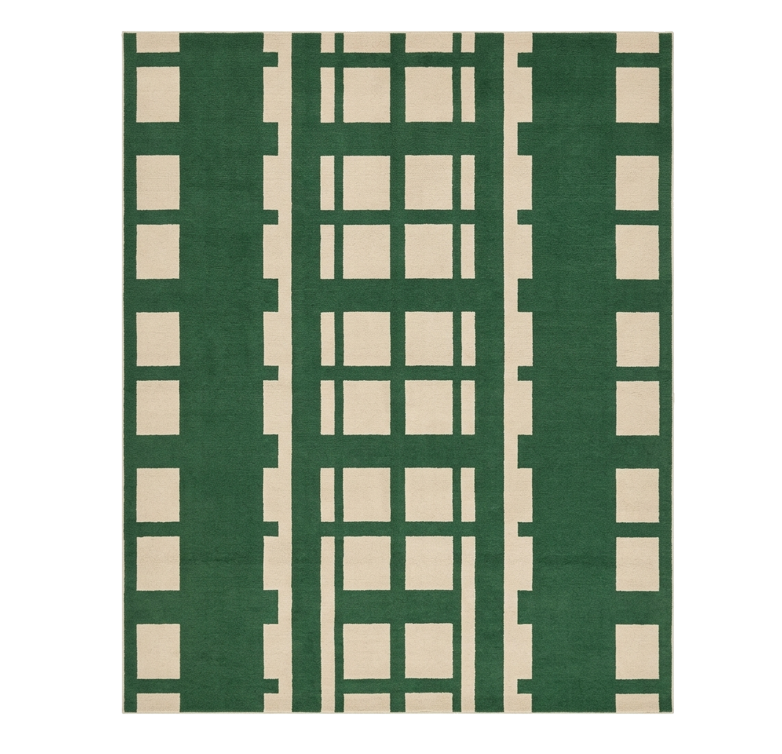 Verdant Lattice Hand Knotted Rug