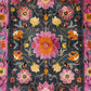 Vibrant Floral Tapestry Hard Viscose Hand Knotted Wool Rug