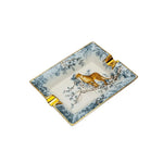 Vintage Leopard in the Forest Porcelain Tray