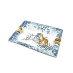 Vintage Leopard in the Forest Porcelain Tray