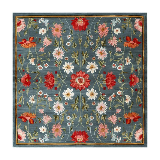 Vintage Floral Delight Hand Tufted Wool Rug