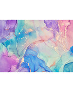 Watercolor Abstract Pink Blue Purple Paint Marble Wall Mural