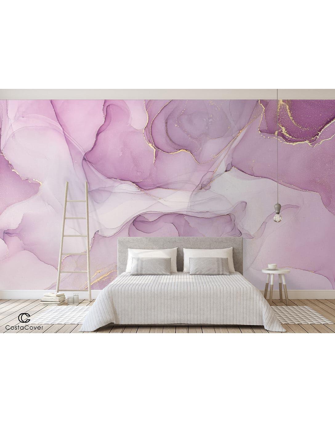 Watercolor Abstract Purple Marble Alcohol Ink Mural Watercolor Abstract Purple Marble Alcohol Ink Mural Watercolor Marble Abstract Alcohol Ink Pink White Paint Wall Mural 