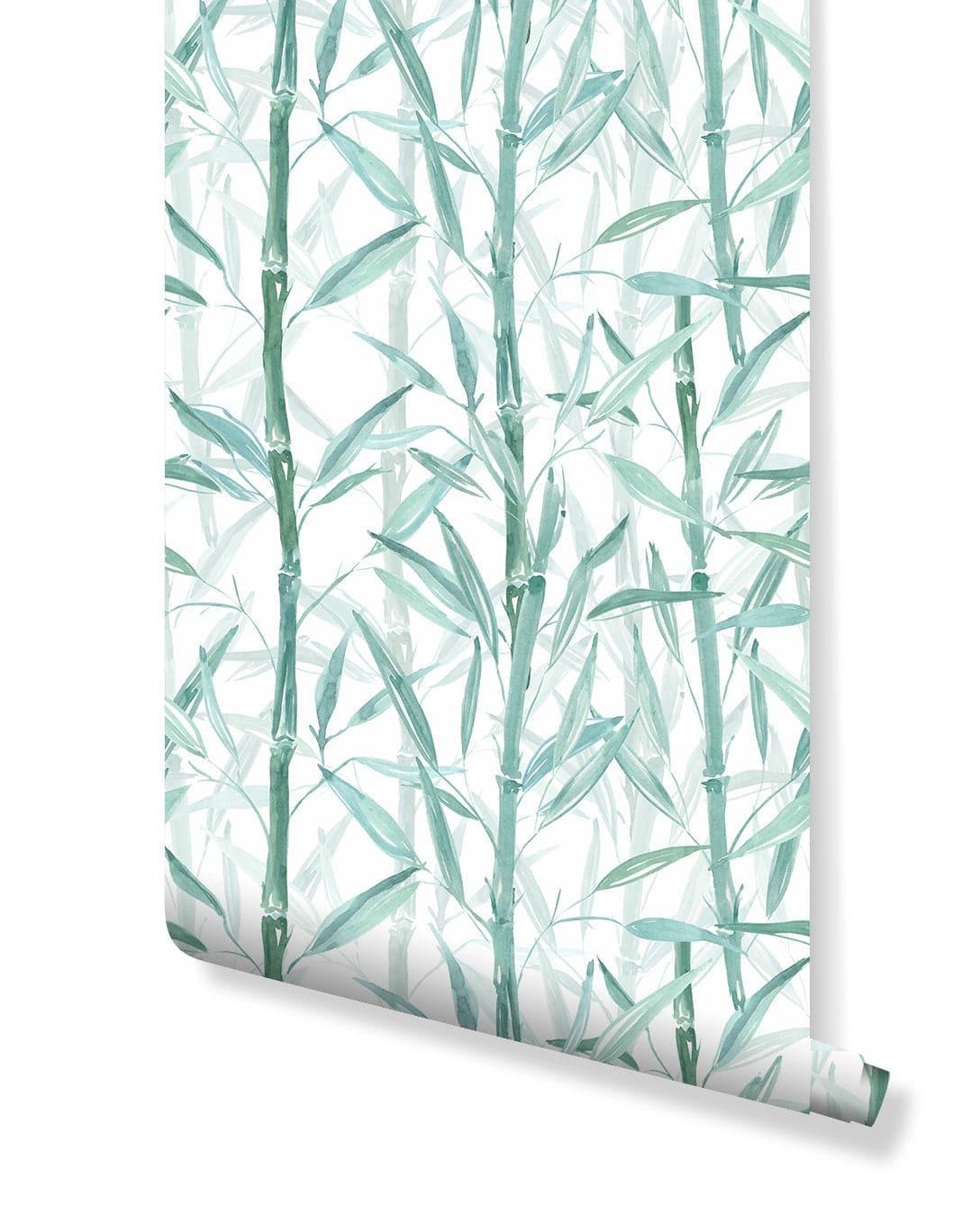Watercolor Green Bamboo Removable Wallpaper Watercolor Green Bamboo Removable Wallpaper Watercolor Green Bamboo Removable Wallpaper 