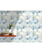 Watercolor Hexagon Honeycomb Removable Wallpaper