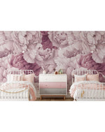 Watercolor Pink Peonies Wall Mural