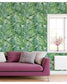 Watercolor Tropical Green Palm Leaves Removable Wallpaper Watercolor Tropical Green Palm Leaves Removable Wallpaper 