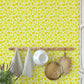 Watercolor Yellow Lemons Fruit Kitchen Removable Wallpaper 