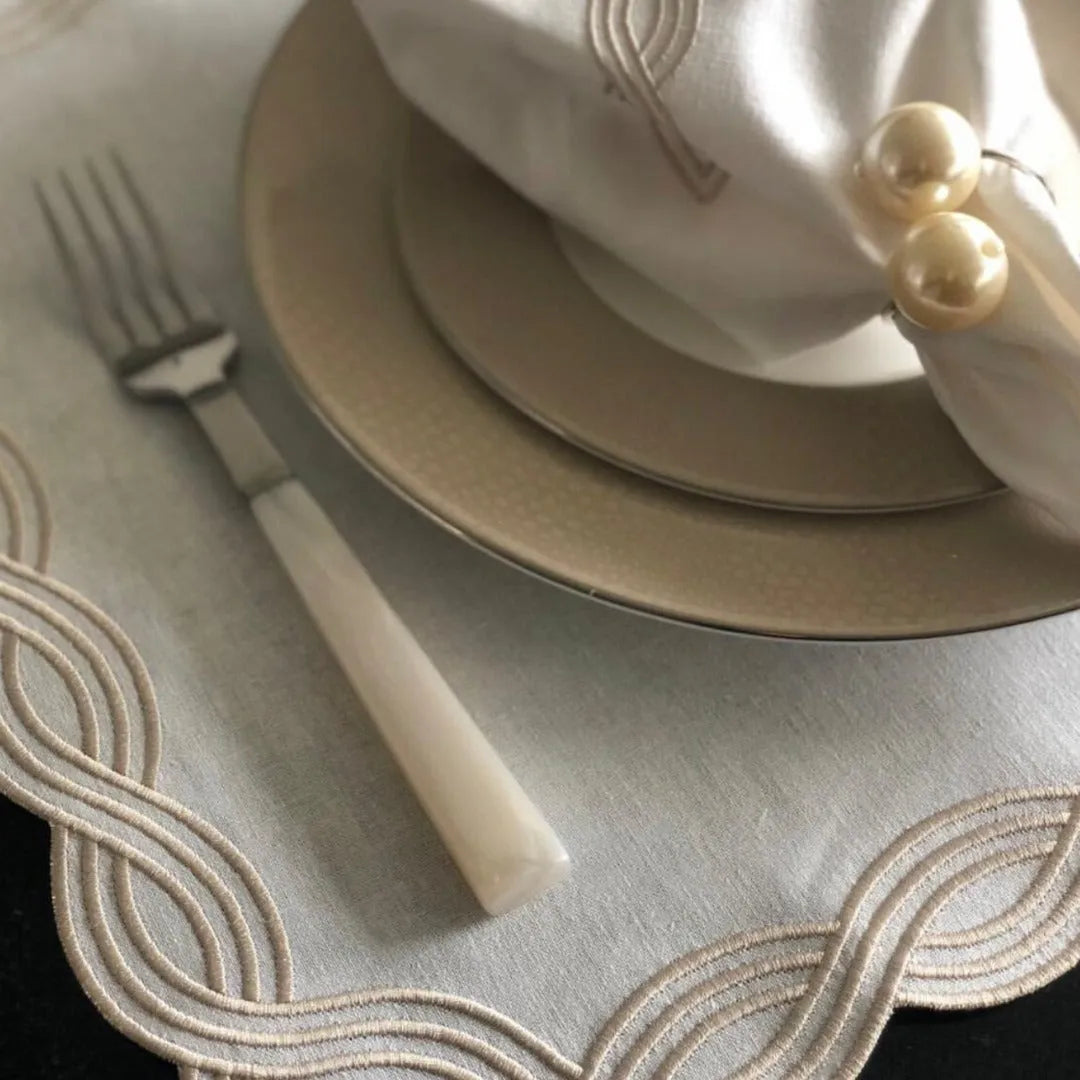 Waves of White Placemats