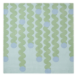 Wavy Drops Square Hand Tufted Rug