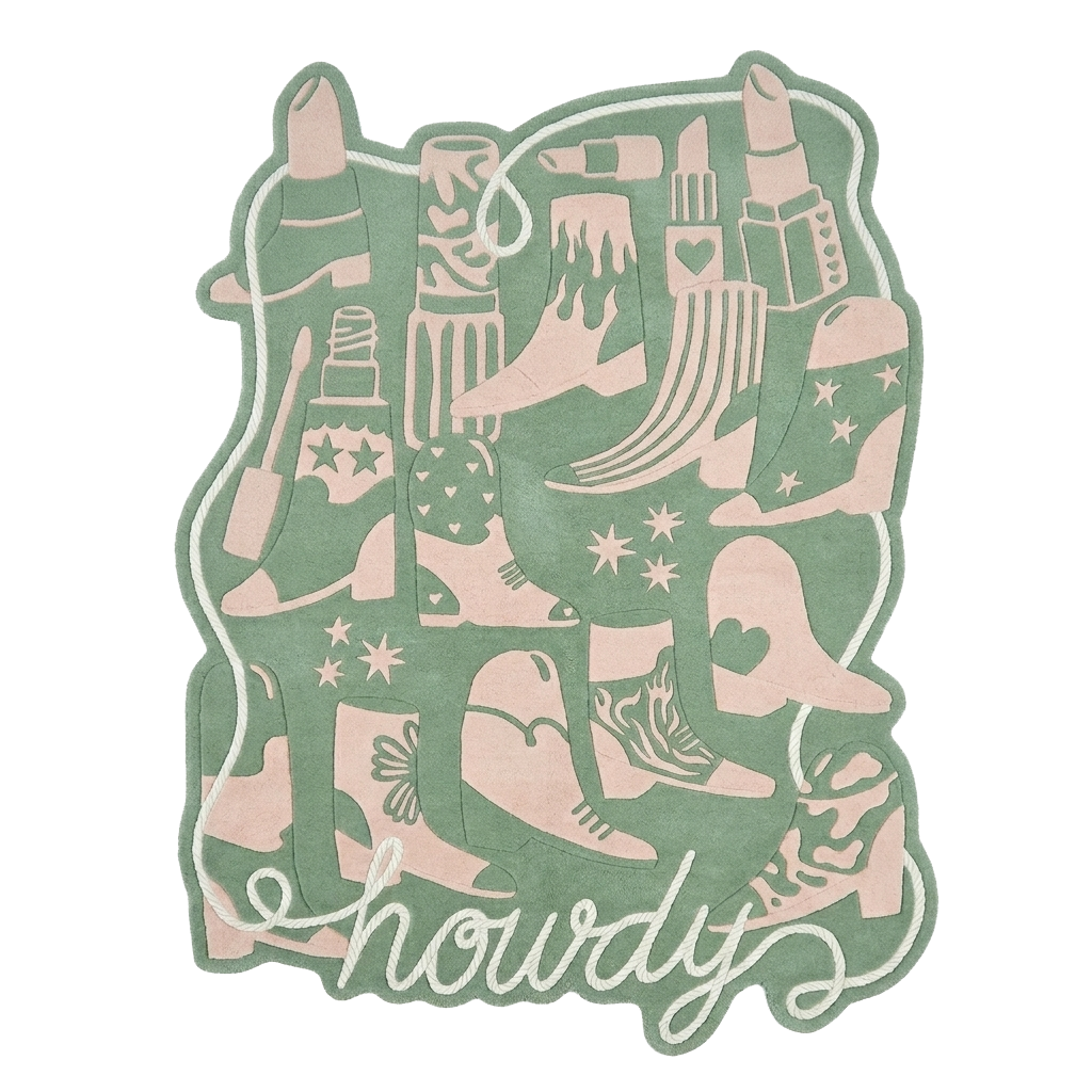 Western Whimsy Mix Hand Tufted Rug