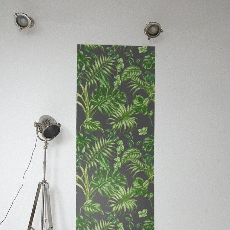 White and Green Herbs Botanical Wallpaper Green and Gray Tropical Leaf Botanical Wallpaper 