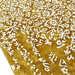 White Bloom Elegant Hand Tufted Viscose Rug - Golden