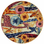 Wildflower Safari Walk Hand Tufted Round Rug