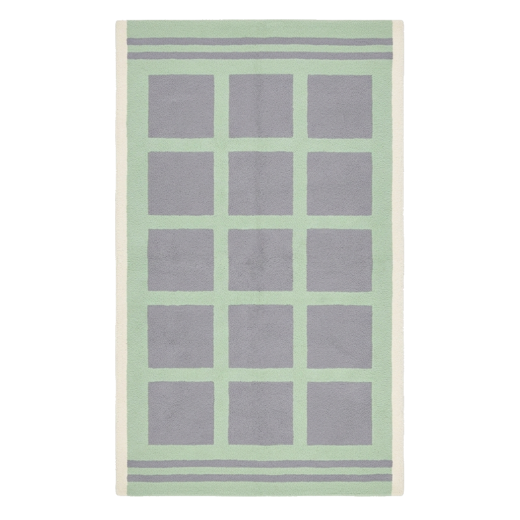 Window Pane Hand Tufted Runner Rug 