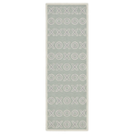 X O  Pattern Hand Tufted Runner Rug