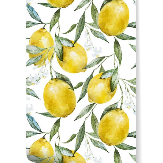 Yellow Lemon Green Fruit Kitchen Removable Wallpaper Yellow Lemon Green Fruit Kitchen Removable Wallpaper 