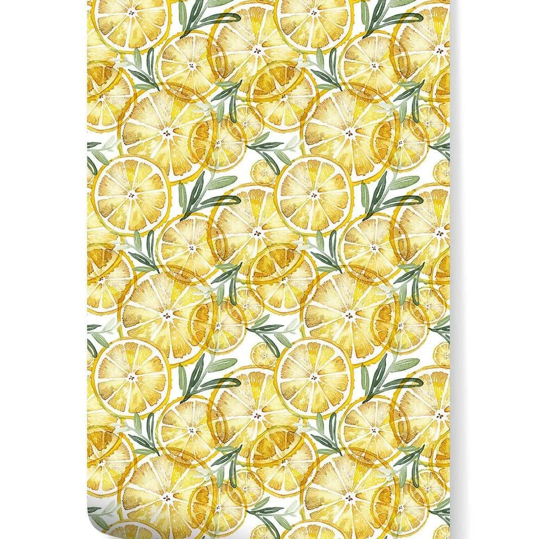 Yellow Lemons Fruit Kitchen Removable Wallpaper