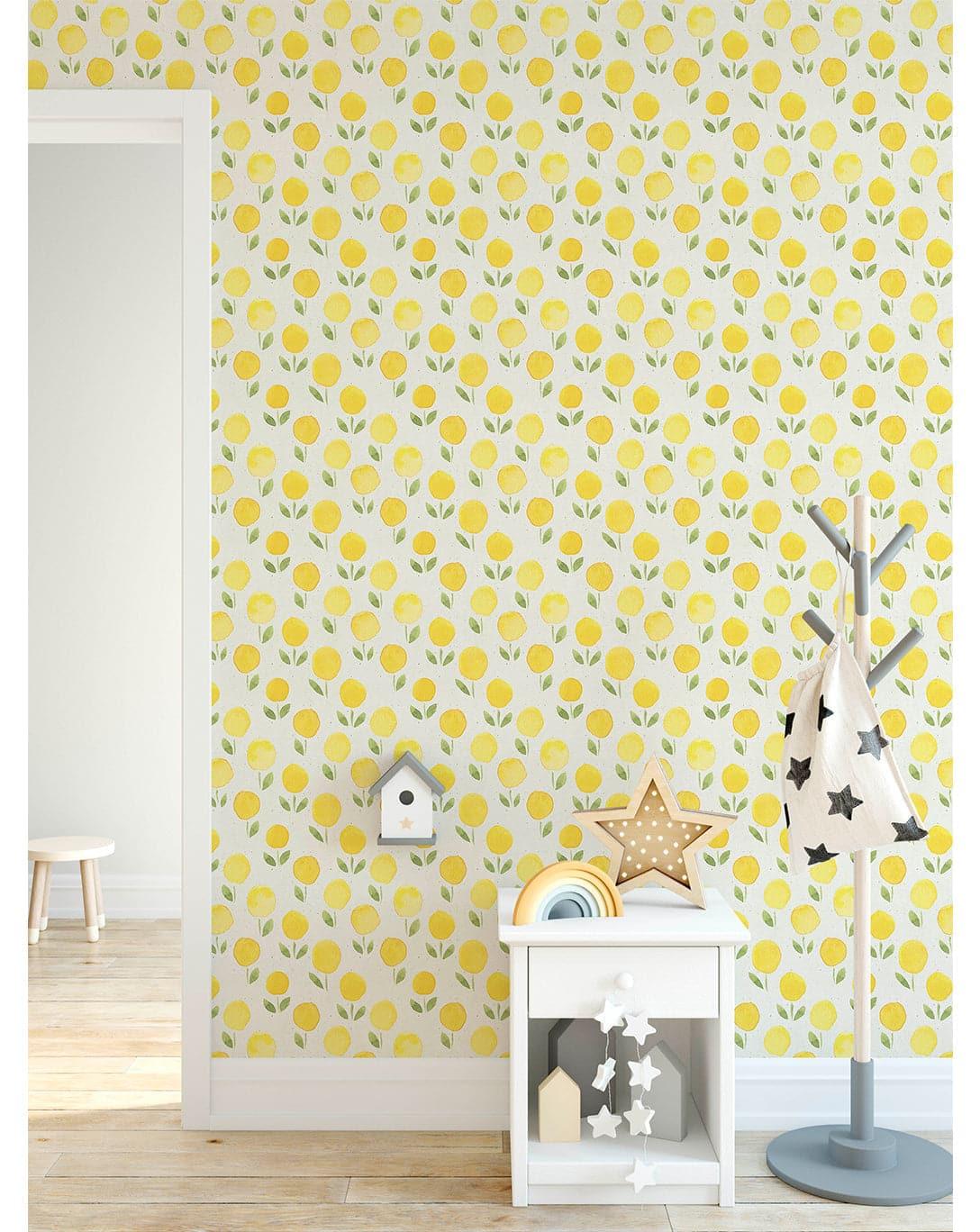 Yellow Marigold Flower Watercolor Floral Removable Wallpaper Yellow Marigold Flower Watercolor Floral Removable Wallpaper Yellow Marigold Flower Watercolor Floral Removable Wallpaper 