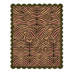 Zebra Bloom Scallop Hand Tufted Wool Rug