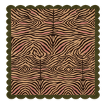 Zebra Bloom Scallop Hand Tufted Wool Rug