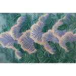 A beautiful Botanical Dream Hand Tufted Wool Rug featuring an elegant abstract design with lush green and soft beige leaf patterns. Perfect for adding a touch of nature to your living room, this large area rug is ideal for spacious settings, including large living room rugs and living room rugs 8x10.