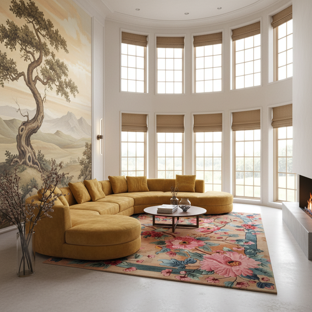 Blooming Symphony Hand Tufted Rug