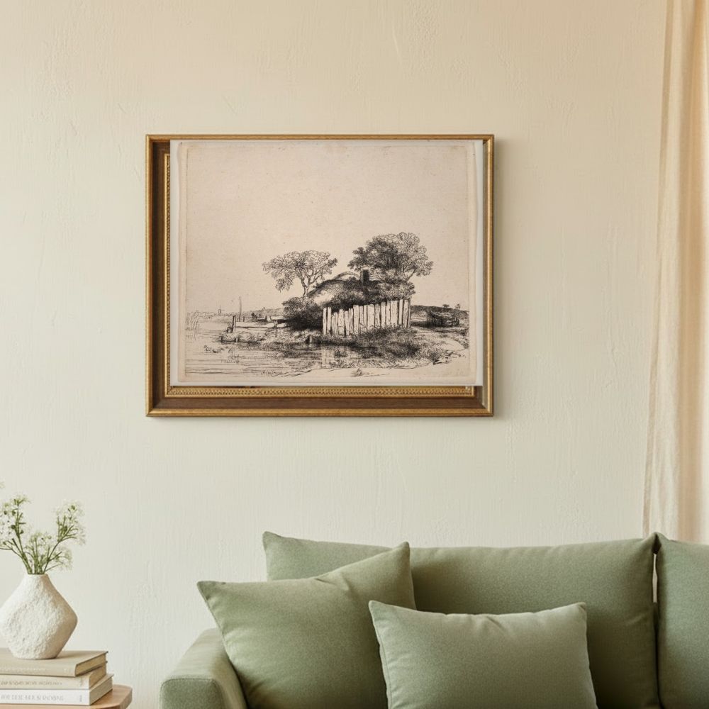 Framed room mockup - sage