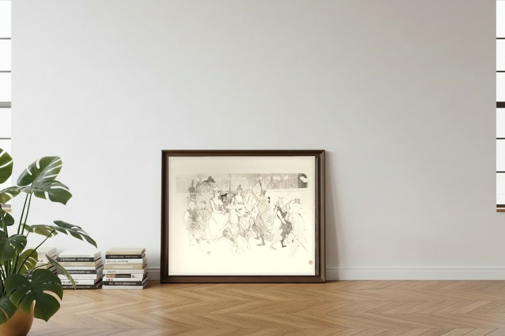 Framed room mockup - leaning